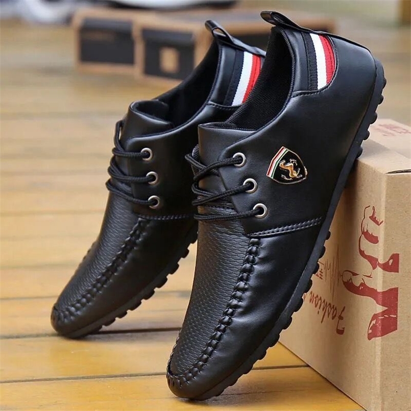 

Topvivi men shoes leather business fashion casual for s Driving Shoes Men s luxury italian black 220812, Cc1black