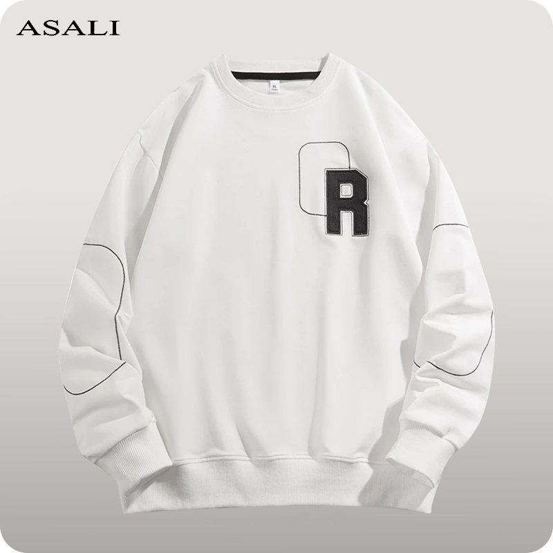

Men's Hoodie Fall Pullover Embroidered Hoodie Men's Long Sleeve Sweatshirt Men's Basic Casual Sweatshirt Top 220816, Black