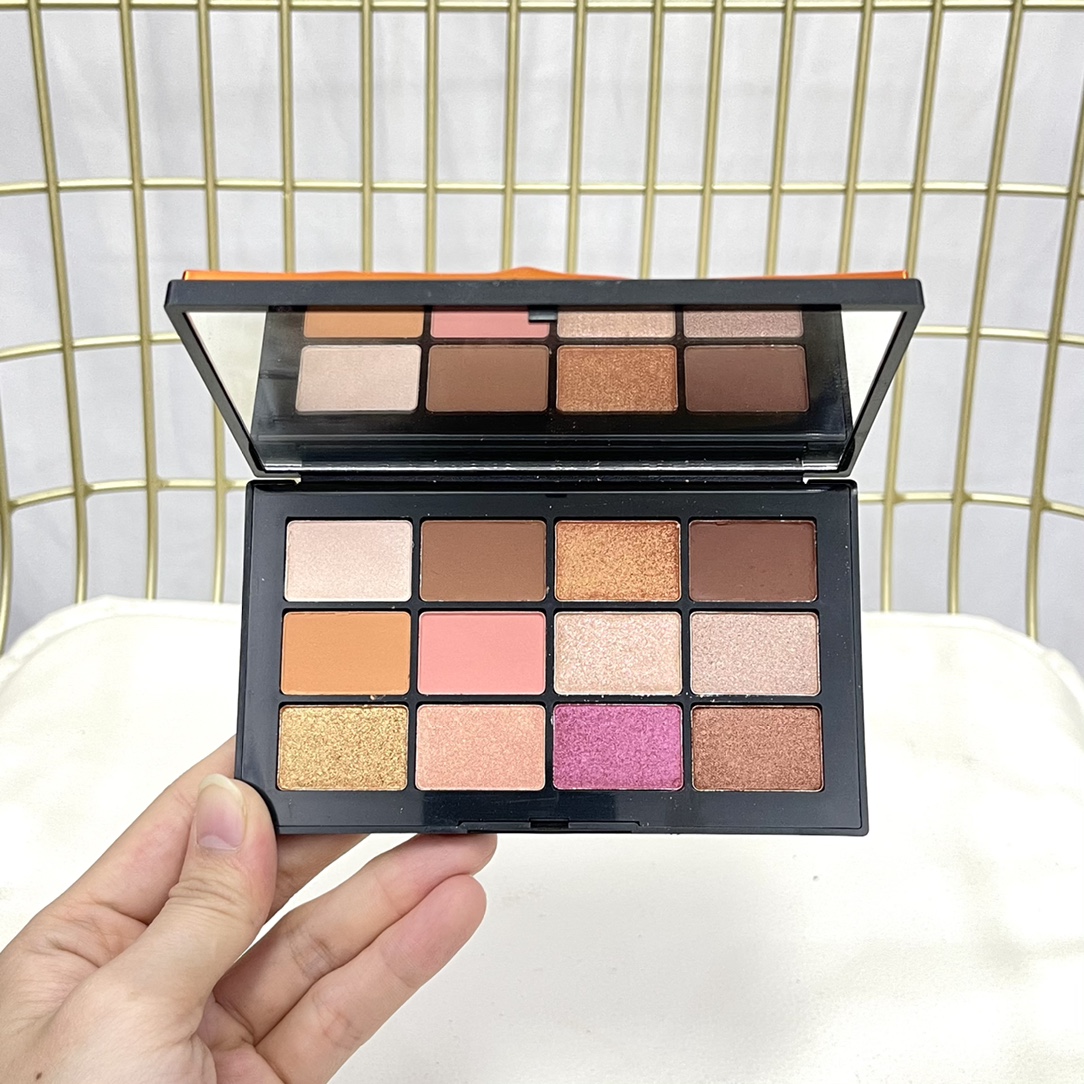 

Wholesale Brand Afterglow 12 Colors Eye Shadow Platette Shimmer Glitter High Quality, As picture