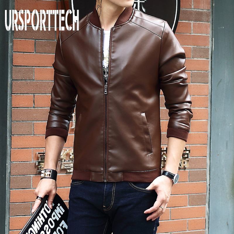 

Mens PU Leather Jackets Coats Motorcycle Biker Faux Leather Jacket Men Autumn Winter Clothes Male Classic Winderbreaker Coat 220816, Coffee