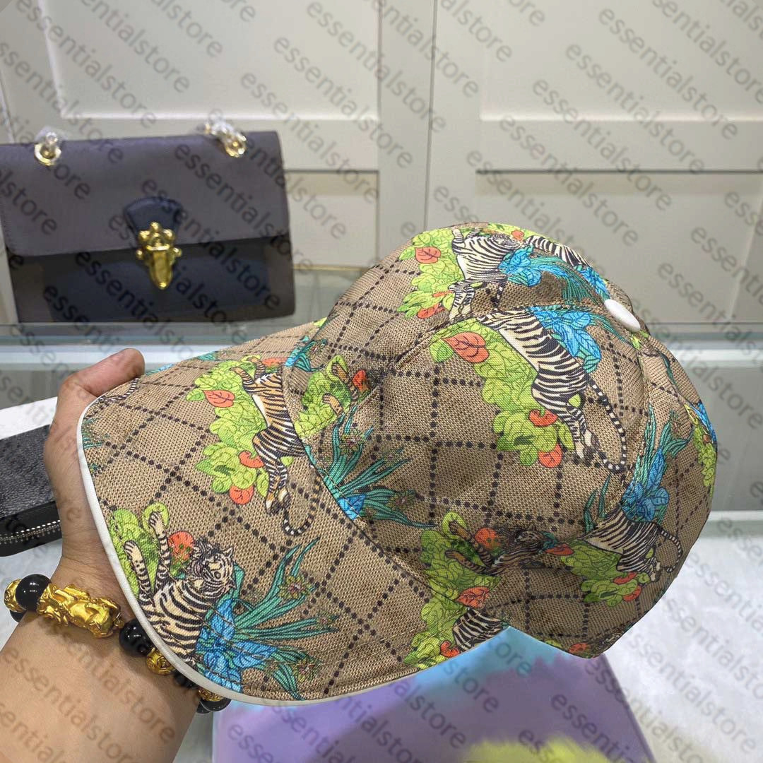 

Man Woman Ball Caps With Flower Tiger Designer Baseball Cap Bucket Hats Brand Sun Hat For Girl Beach Fashion sunbonnet 8 Styles, G01