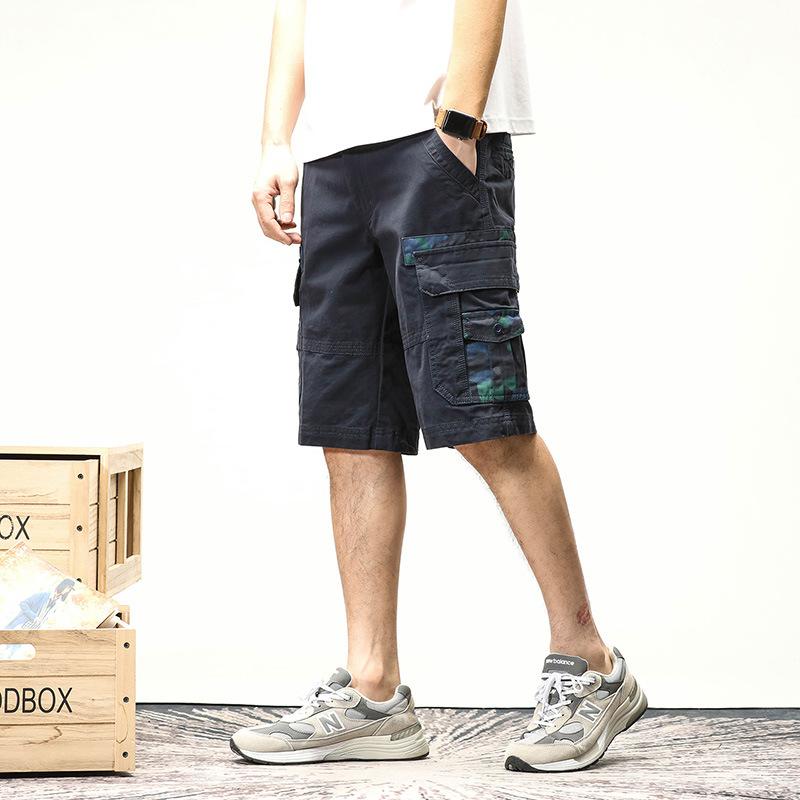 

Men's Shorts Men's Outdoor Windproof Wear-resistant Cargo Male Multi-pocket Men Military Tactical Short PantsMen's, Khaki