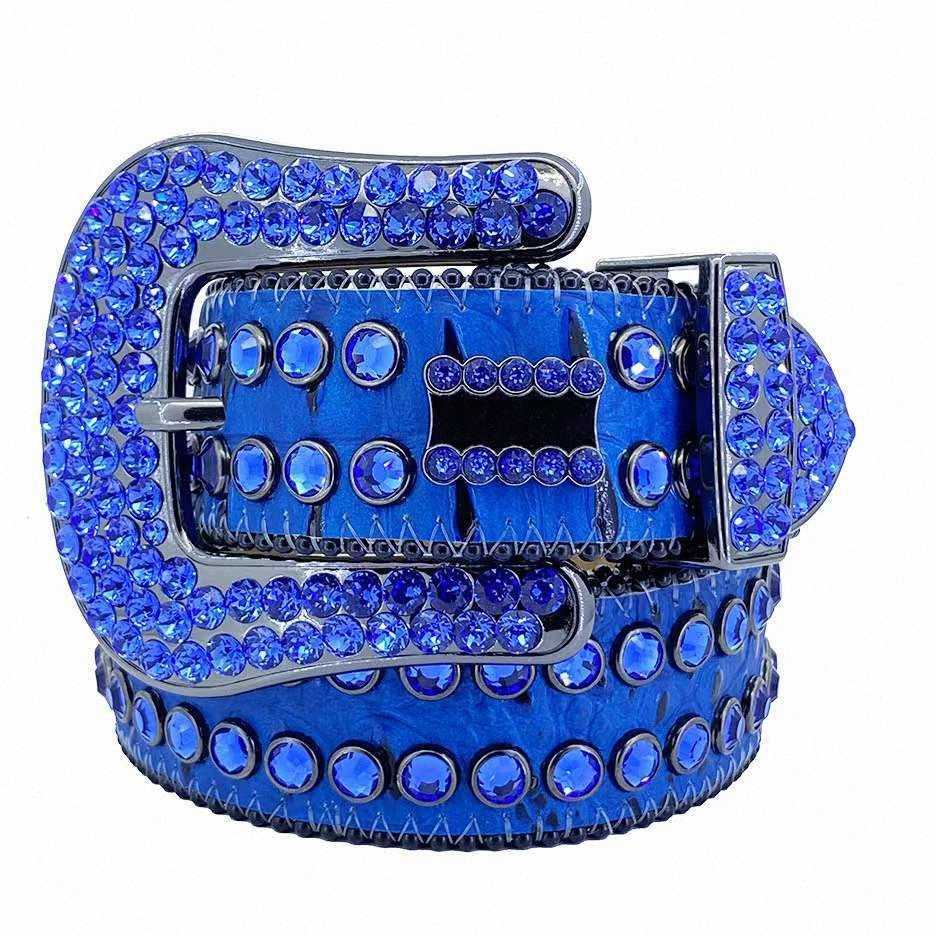

Fashion BB Simon Rhinestone Belt Designer Belts Inlaid with Bling Rhinestones SKULL Women Mens With box o8X4#, Multi