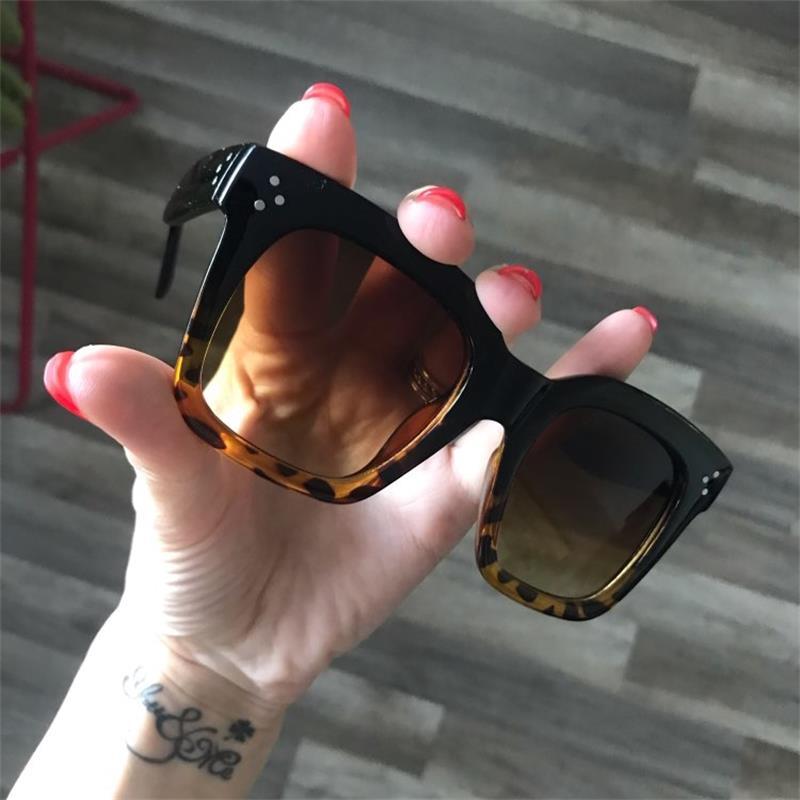 

Sunglasses Matte Black Square Women Brand Designer Big Frame Gradient Vintage Sun Glasses For Men Lentes UV400SunglassesSunglasses