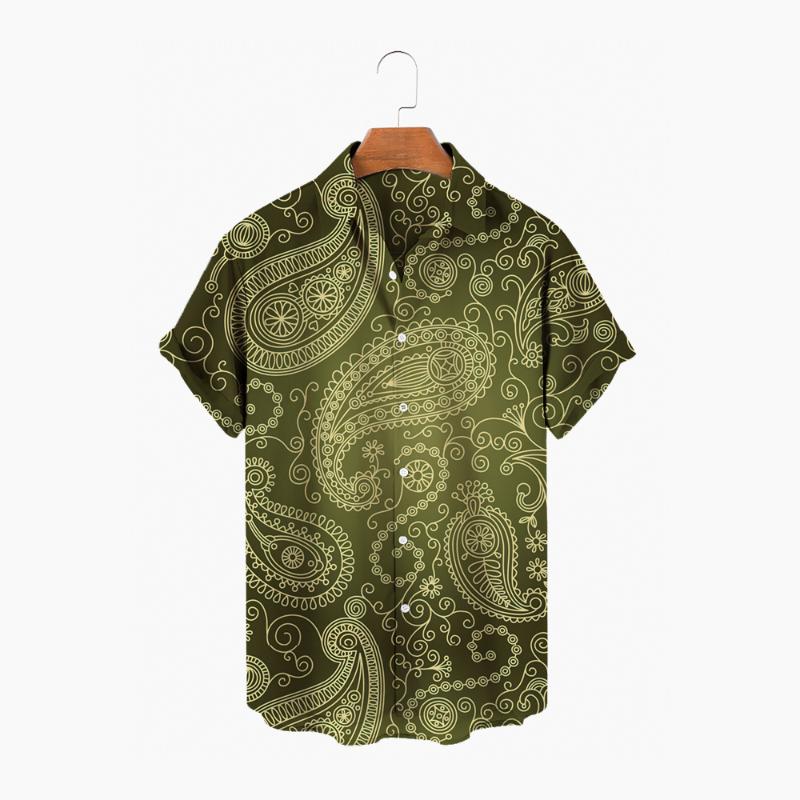 

Men' Casual Shirts Perris Summer Hawaiian Men' Women' Short Sleeve Trend Pattern Printed Tops Oversized ClothingMen, Zl-936