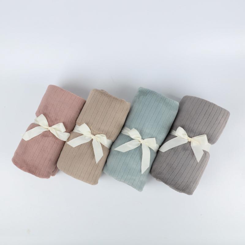 

Blankets & Swaddling 3D Flannel Baby Blanket Born Swaddle Wrap Super Soft For All Seasons Coral Fleece Quilt Small Gift 70*100cm