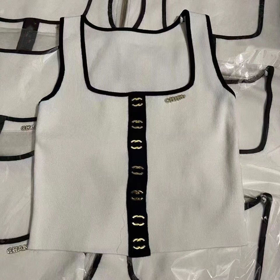 Women Tanks Girls Camis Womens Metal Inverted Ladies Vest Skirts Nightclub Tube Sexy Sports Underwear Metal Buttons Bottomed Slim And Short Size