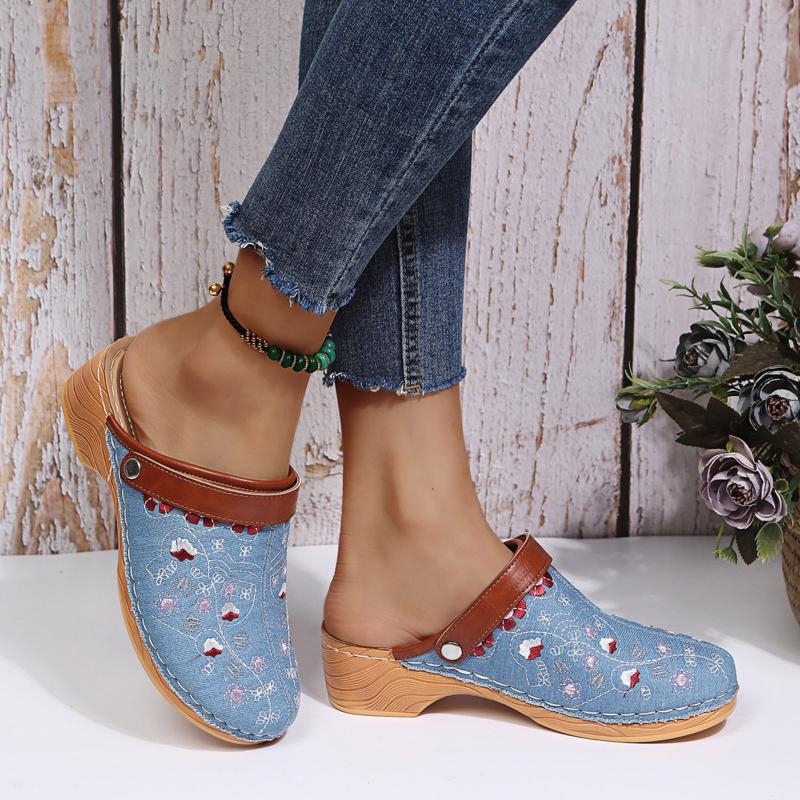 

Sandals Wide Width For Women 9w Fashion Summer Wedge Heel Platform Flower Round Toe Shoes WidthSandals, Black