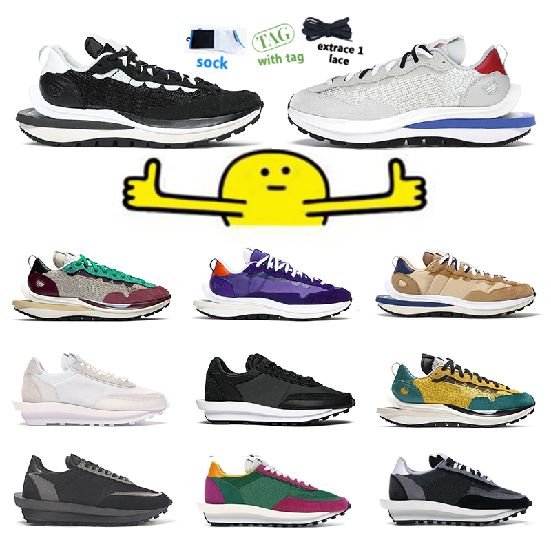 

men women Vaporwaffle casual shoes Daybreak LDV Waffle Villain Red Tour Yellow Dark Noir Summit White Nylon mens trainer, # 1