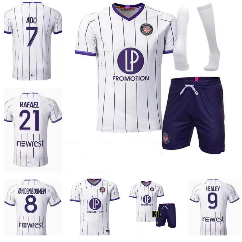 

Toulouse FC soccer jerseys 2022 2023 maillot de foot Home Away Rhys Healey Anriste Bayo Spierings Adli 22 23 Men Kids Kits sock Full sets football shirts uniforms