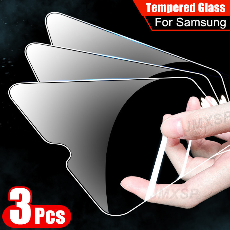 

3Pcs Tempered Glass For Samsung Galaxy A01 A11 A21 A31 A41 A51 A71 Protective M01 M11 M21 M31 M51 A10 A20 A30 A50