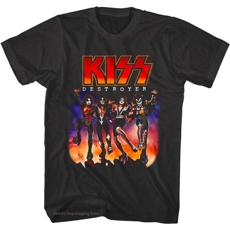 

Rock Band Kiss T Shirt Men Women Fashion Cotton TShirt Kids Boy Hip Hop Tops Tees Boys Girl Clothing Letter Print Camiseta Punk 220704, Turquoise