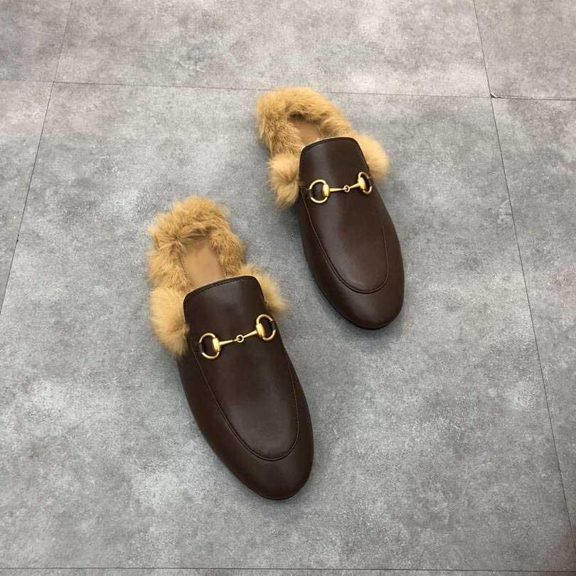 With Box Sandal 2022 GGity Sandal2021 Designer Princetown Mens Leather Slipp uR