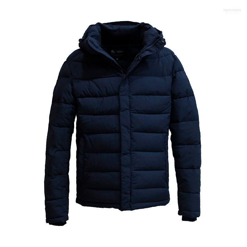 

Men's Down & Parkas 2022 Men Winter Jacket Fashion Warm Coat Bio-based Cotton Padded Mens Parka Plus Size -7XL Kare22, Black-grey