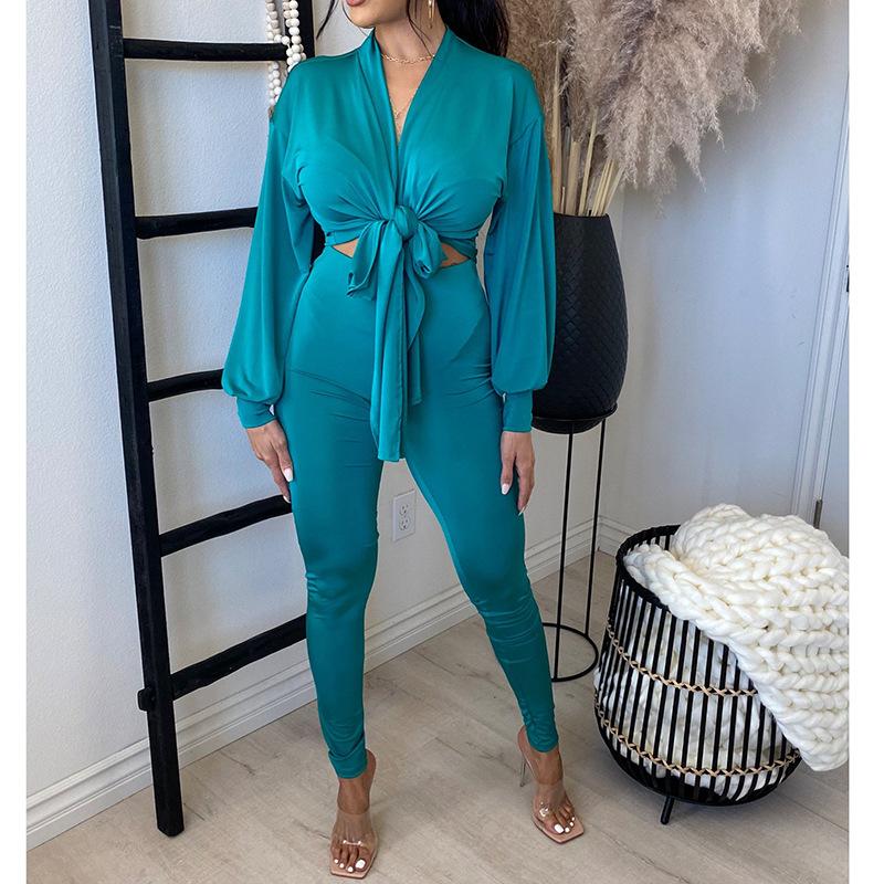 

Women' Two Piece Pants Autumn Set Women Fashion Print Long-sleeved Shirt Leggings Trouser Suits 2 Sets Womens Outfits, Beige