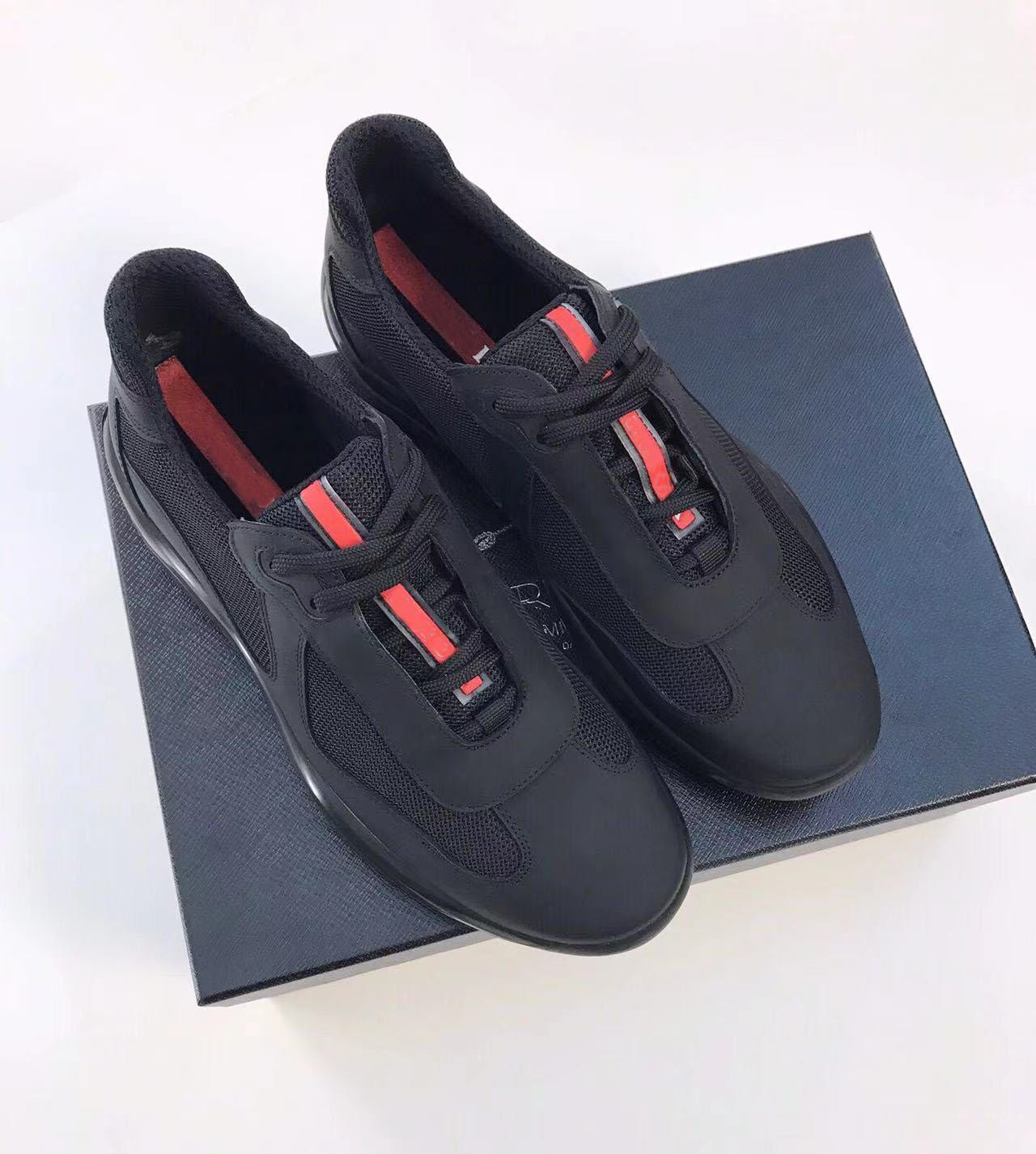 

2022 Perfect Designer Americas Cup Sneakers Shoes Patent Leather & Nylon Luxury Casual Walking Mens Top Quality Runner Sports Outdoor Trainers with box
