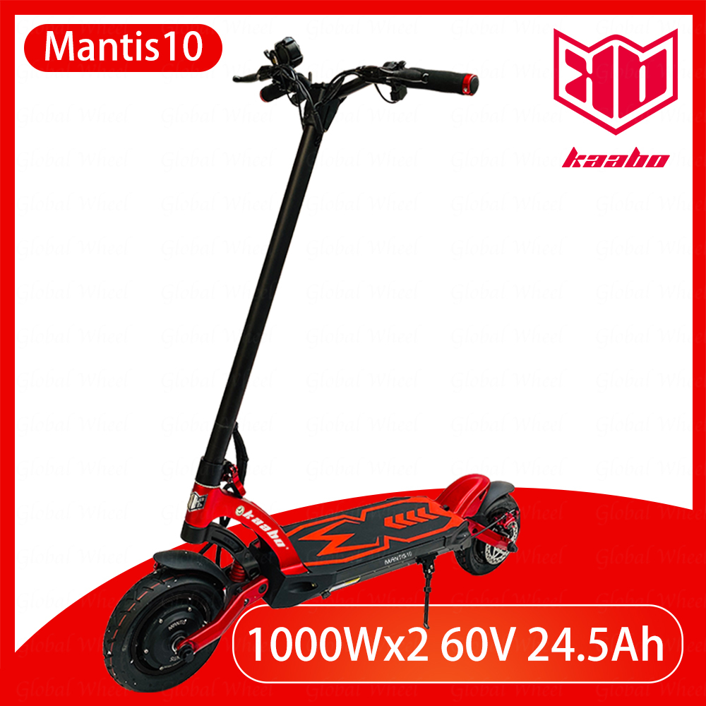 

Original Kaabo Mantis Scooter 10inch 2000W Dual Motor Mantis10 Pro + Electric Two Wheel 60V 24.5Ah Skateboard Kickscooter