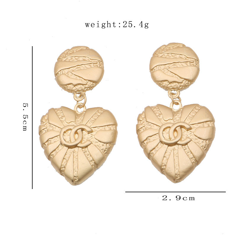 

18K Gold Plated Luxury Brand Designers Letters Stud Earrings Heart Classic Geometric Women 925 Silver Crystal Rhinestone Pearl Earring Wedding Party Jewerlry