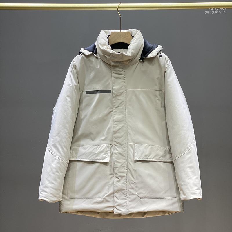 

Men's Down & Parkas Di 8410083 2022 Winter Leisure Male Money Thermal Comfort A Undertakes Hooded Windproof Coat Cotton-padded Jacket Phin22, Black