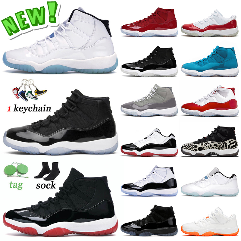 

New Arrival Jumpman 11 11s Basketball Shoes Mens Women Legend Blue High Space Jam Concord Bred Win Like 96 Dolphins Cool Grey Cherry Animal Instinct Sneakers Trainers, A63 cool grey 2021 40-47