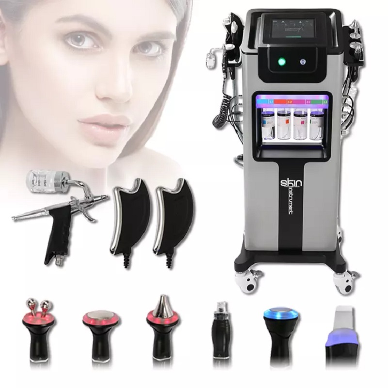 

oxygen jet aqua peel hydra skin peel ultrasonic facial machine 8 in 1 hydro wonder hidrafacial hydrafacia machine