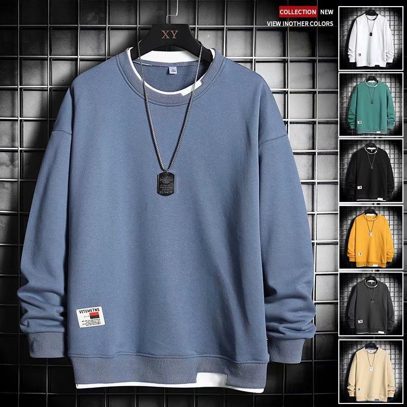 

Men's Hoodies & Sweatshirts Spring Autumn Men's Korean Harajuku Fashion Men Clothing O-Neck Sweatshirt Casual Streetwear Jogger MenMen's, Black