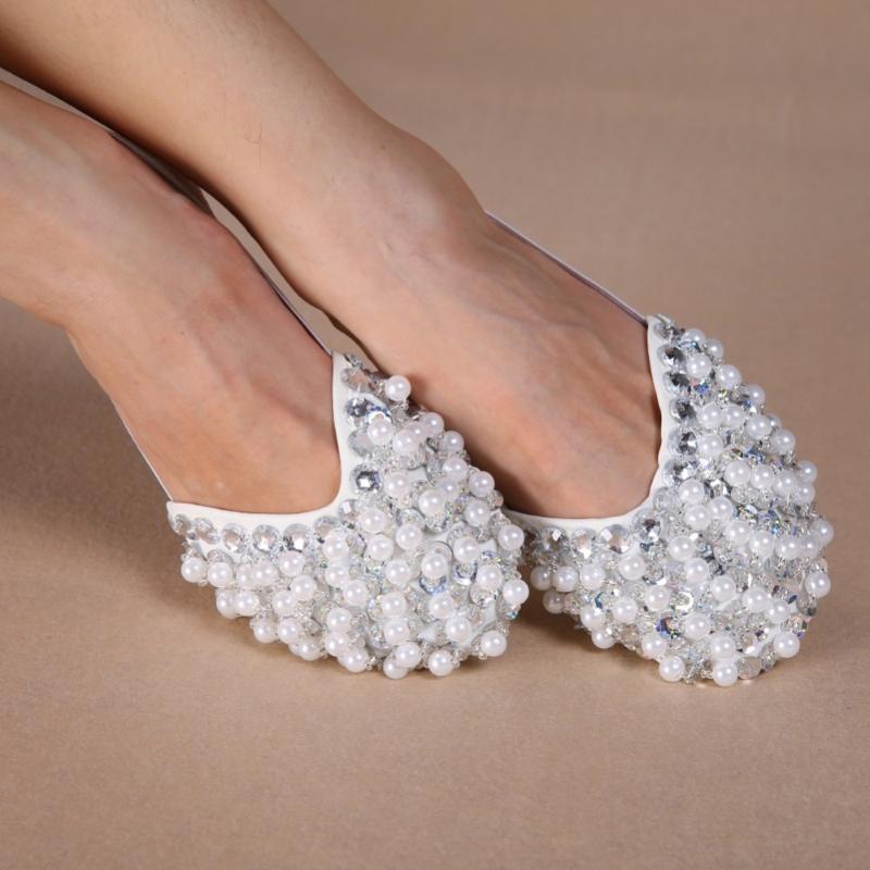 

Stage Wear Bling Diamond Rhinestone Peals Half Sole Sandal Lyrical Belly Dance Shoes AccessoriesStage, White