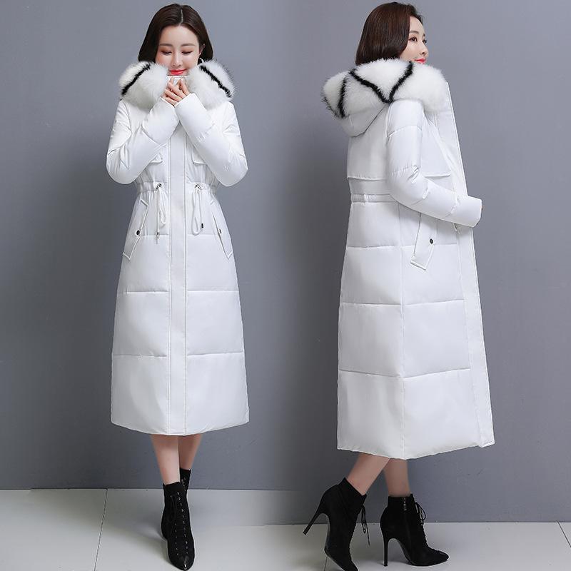 

Women' Trench Coats 2022 Down Cotton-padded Jacket Female Long Over-the-knee Thickening Coat Of Cultivate Morality Fashion Heavy Hair, See chart