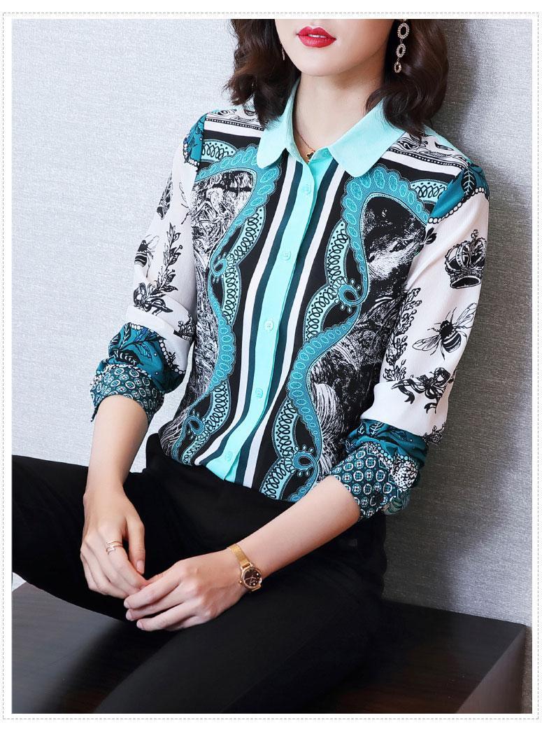 

Women' Blouses & Shirts BH03207 Fashion 2022 Runway Luxury European Design Party Style Clothing, As pic