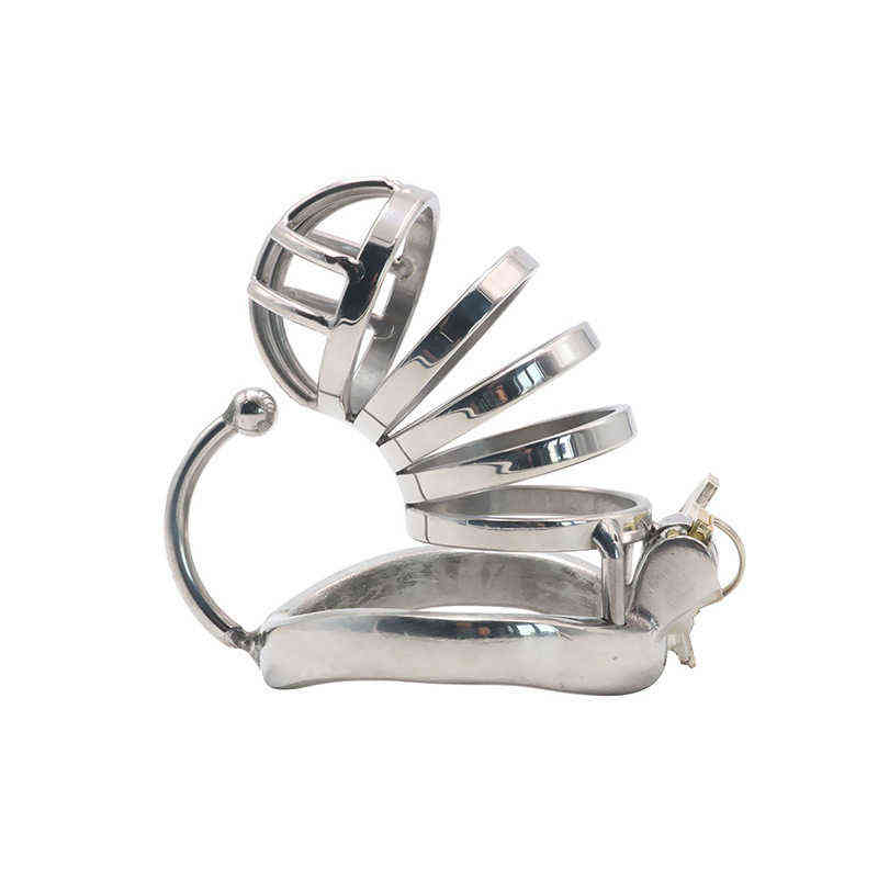 

NXY Chastity Device Stainless Steel Lock Sex Tools Husband and Wife Passion Alternative Restraint Adjustment Penis Adult Supplies Toy Props 0416