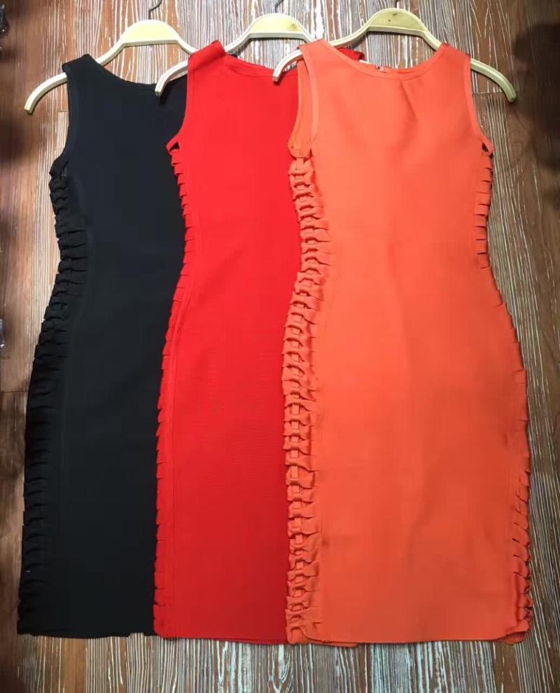 

Casual Dresses 2022 Women Summer Sexy Red Black O Neck Sleeveless Elegant Evening Party Bandage Dress Wholesale