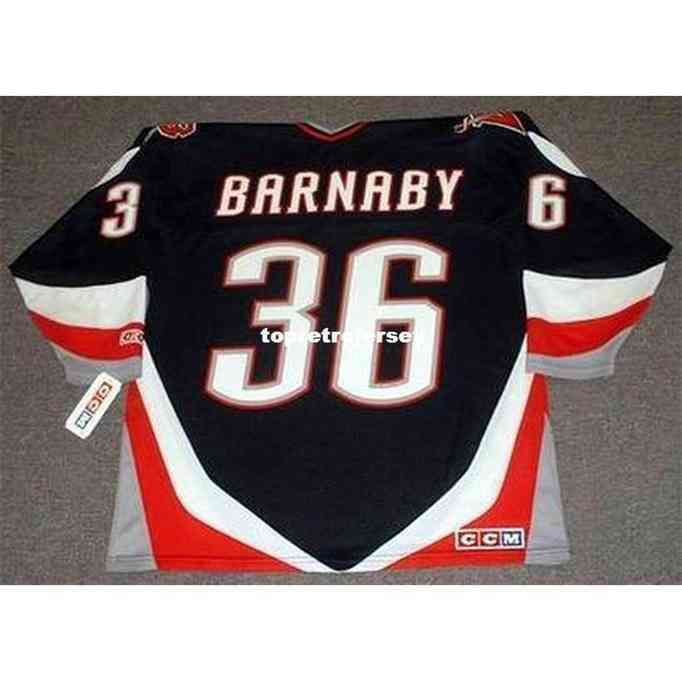 

Wholesale Mens Matthew Barnaby 1996 Ccm Cheap Retro Hockey Jersey, Black