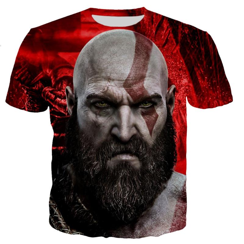 

Men's T-Shirts Game God Of War Printed 3D Print T-shirt Men/women 2022 Fashion Cool Casual Shirts Unisex Harajuku Style Streetwear Tops, 01