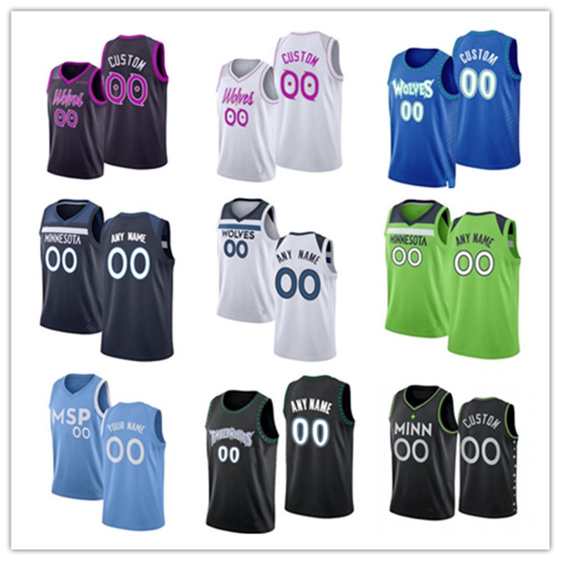 

hot''Nba''75th Custom Jersey Minnesota''Timberwolves''Men Women Youth Karl-Anthony 32 Towns 1 Anthony Edwards 0 D'A, Color