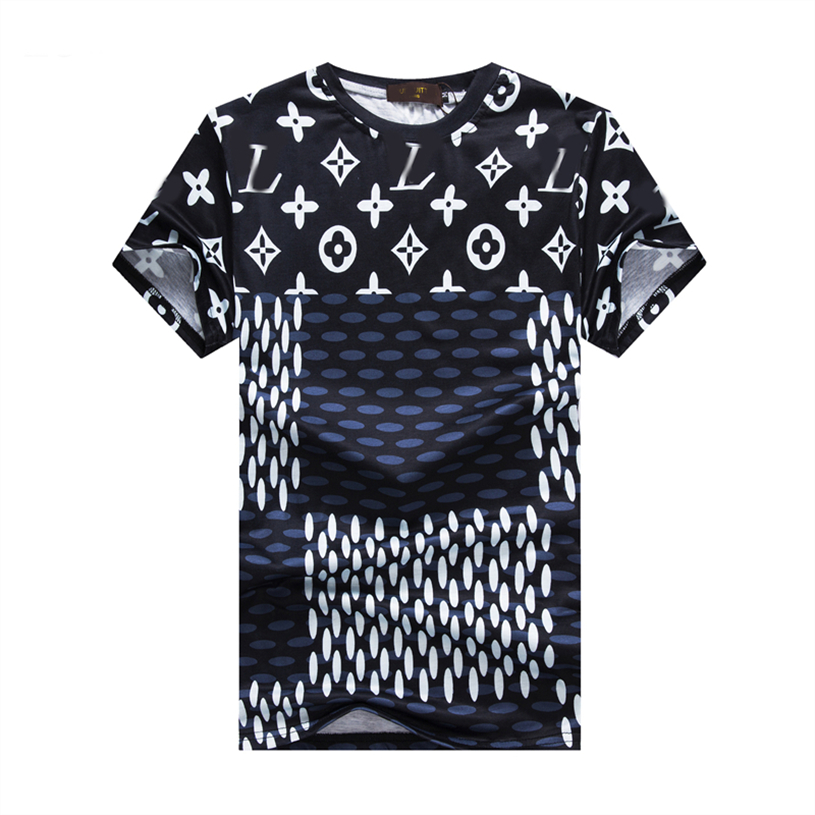 

2022 Fashion Mens T Shirts Black White designer High-end luxury Men Casual Top Short Sleeve M-3XL @118