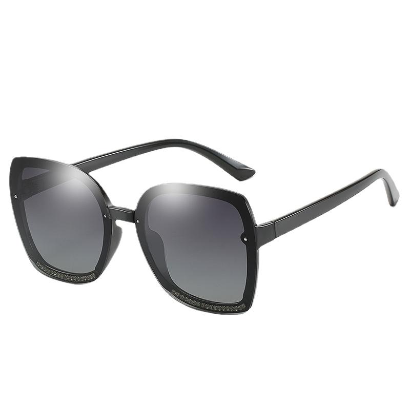 

Sunglasses Ladies Polarized Glasses Frameless Fashion Trend Gradient Rimless Vintage Driver Mirror Women