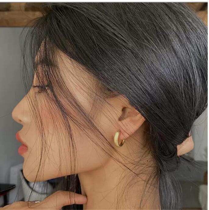 Designer B Jewelry Women's Earrings Classic Hoop Earrings Fashion Style Studs Gold Plated chaoren1hao-image-798324691