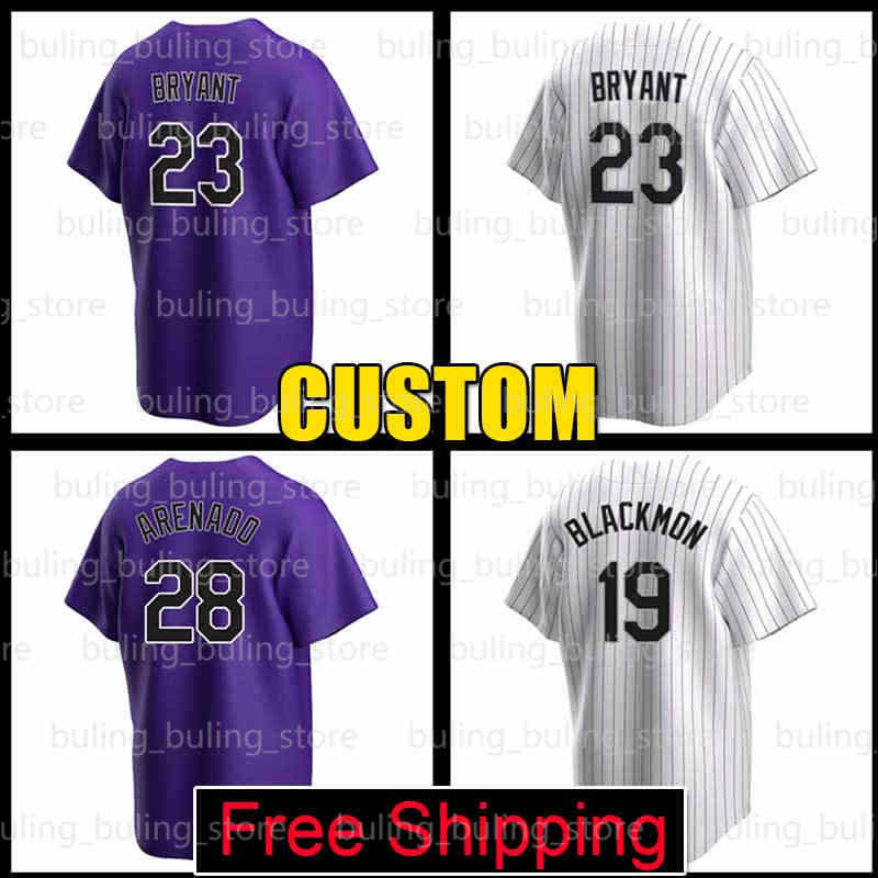 

23 Kris Bryant Jersey Colorado 19 Charlie Blackmon Rockies Baseball Jerseys 12 Jose Iglesias 48 Alex Colome C.J. Cron Elias Diaz 3 Dom Nunez 2 Yonathan Daza Sam Hilliard, Custom men cool base(l j)