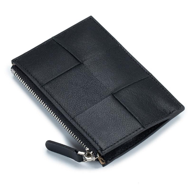 

Card Holders Braided Women's Business Bag Ultra-thin Multi-functional Zero Wallet Portable Id Holder Minimalist Designer Coin BagCard, Brown