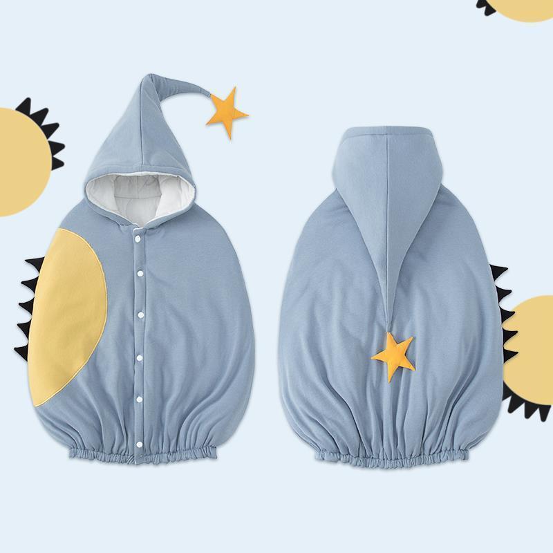 

Blankets & Swaddling Baby Carrier Cloak Hooded CartoonThicken Stroller Cover Cotton Autumn Winter Windproof Coat Born Shawl Warm Jacket Quil, Blue