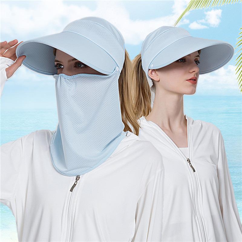 

Wide Brim Hats Women Beach Sun Foldable 360° All-round UV Protection Fishing Summer Outdoor Cap Hiking Hat Camping Visor HatWide, Black