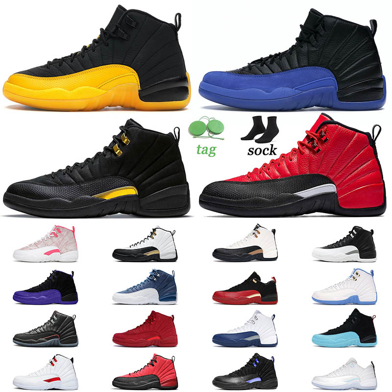 

Mens Sports Jumpman 12 12s Basketball Shoes Black Taxi Winterized Wntr French Blue Dark Concor Twist The Master Women Jorda Fashion Sneakers Trainers, C6 dark grey 40-47