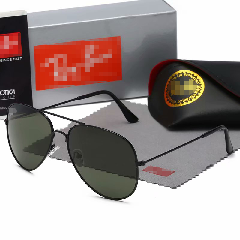 

Brand Polarized Ray Sunglasses Men/Women Pilot Sun glasses UV400 Eyewear Aviator Ban Glasses Driver Metal Frame Polaroid Lens with Cases GGs LOUISS VUTTONS LVs YSLs