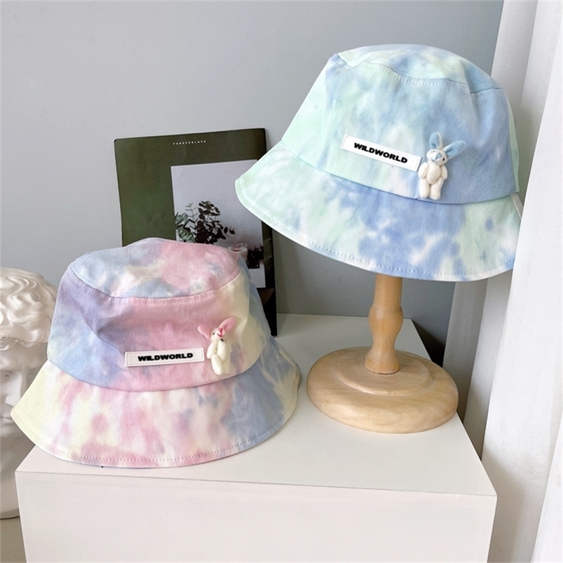 Female Bucket Hat 100% Cotton Cute Cartoon Hat Packable Summer Fisherman Hat Travel Beach Sun Visor Outdoor Cap Hats for Women 220812