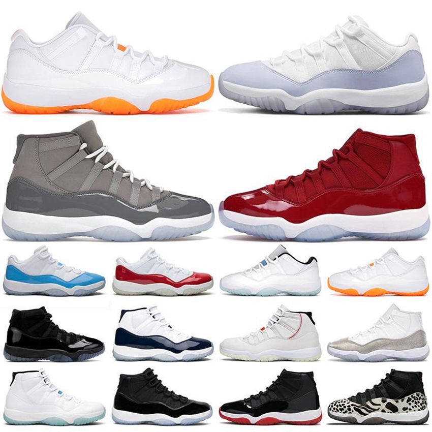 

Mens 11s XI Basketball Shoes Low white concord legend Bred Sport running Shoes 11 Gamma Blue Gym Red Cap and Gown Trainers 36-46, 31