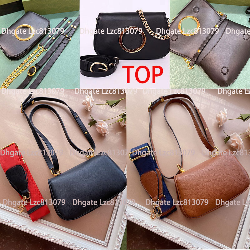 

Top quality genuine leather blonde shoulder bag small medium designer crossbody bag round interlocking women handbag lady underarm bags purse