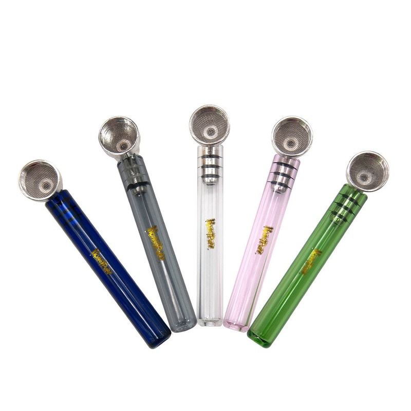 Homeypuff color glass pipe brand logo glass disposable shisha vape pen can be customized glass bong silcone pipes-image-790094999