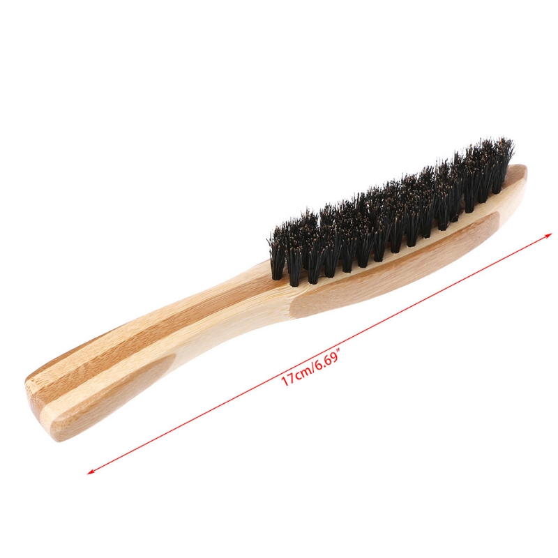

Beard Brush Boar Bristle for Men's Mustache Shaving Comb Face Massage Facial Hair Cleaning Brush Beech Long Handle
