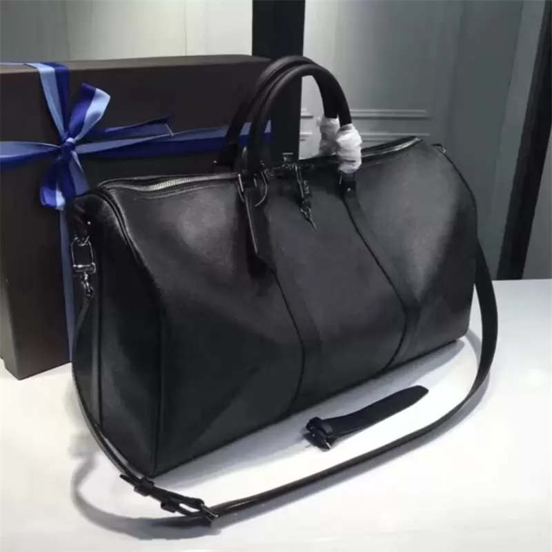 

Duffle bag Classic 45 50 55 Travel luggage for men real leather Top quality women crossbody totes shoulder Bags mens womens handbags 5 colors AA