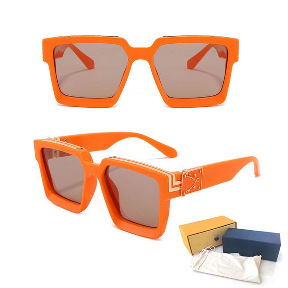 Lunettes de soleil de lunettes de Nglasses carrées 86229 Haute mode pour hommes Hinge Womans Protection Men de créateur Gradient de luxe Metal281